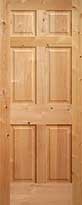 Knotty Alder 6-Panel Interior Door
